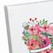 Special Delivery Heart Flower Bouquet Canvas Wall Art